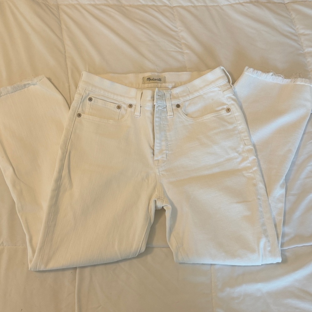Cali Demi Boot Madewell White Denim Jeans